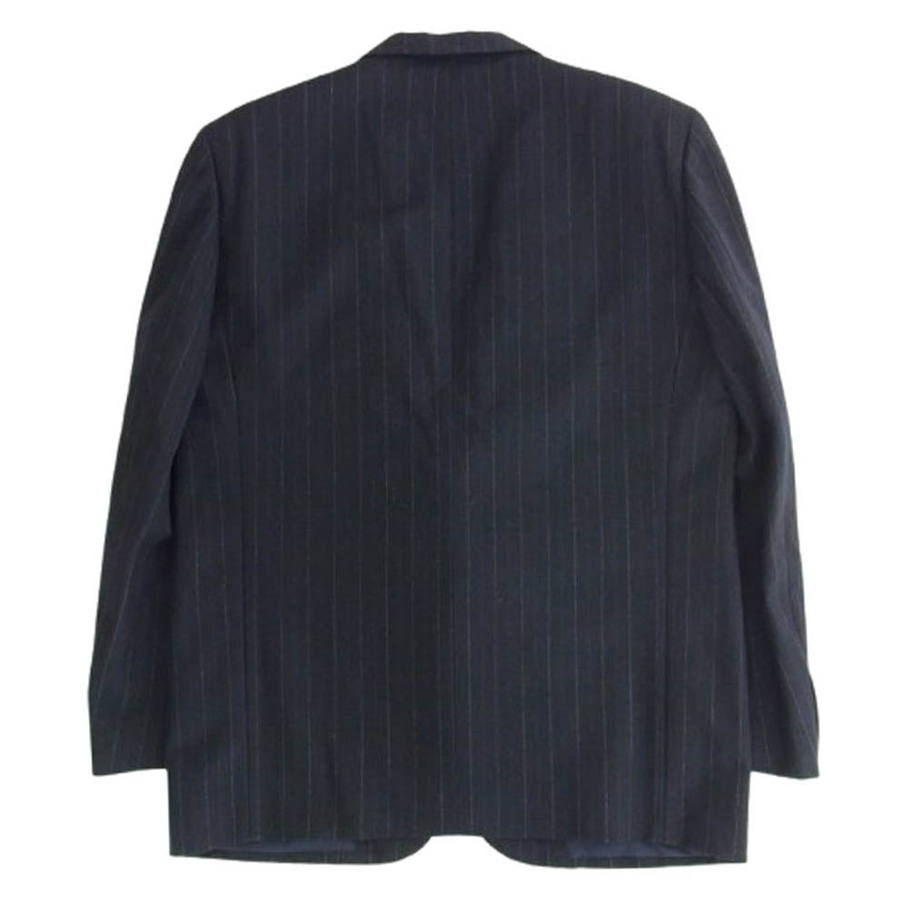 COMME des GARCONS HOMME コムデギャルソンオム AD1989 HS-08003S ヴィンテージオム 80s archive ダブルブレスト 2タック チェック ジャケット スラックスパンツ スーツ セットアップ ブラック系 S【中古】