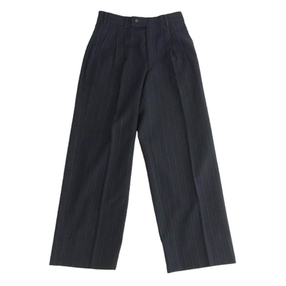 COMME des GARCONS HOMME コムデギャルソンオム AD1989 HS-08003S ヴィンテージオム 80s archive ダブルブレスト 2タック チェック ジャケット スラックスパンツ スーツ セットアップ ブラック系 S【中古】