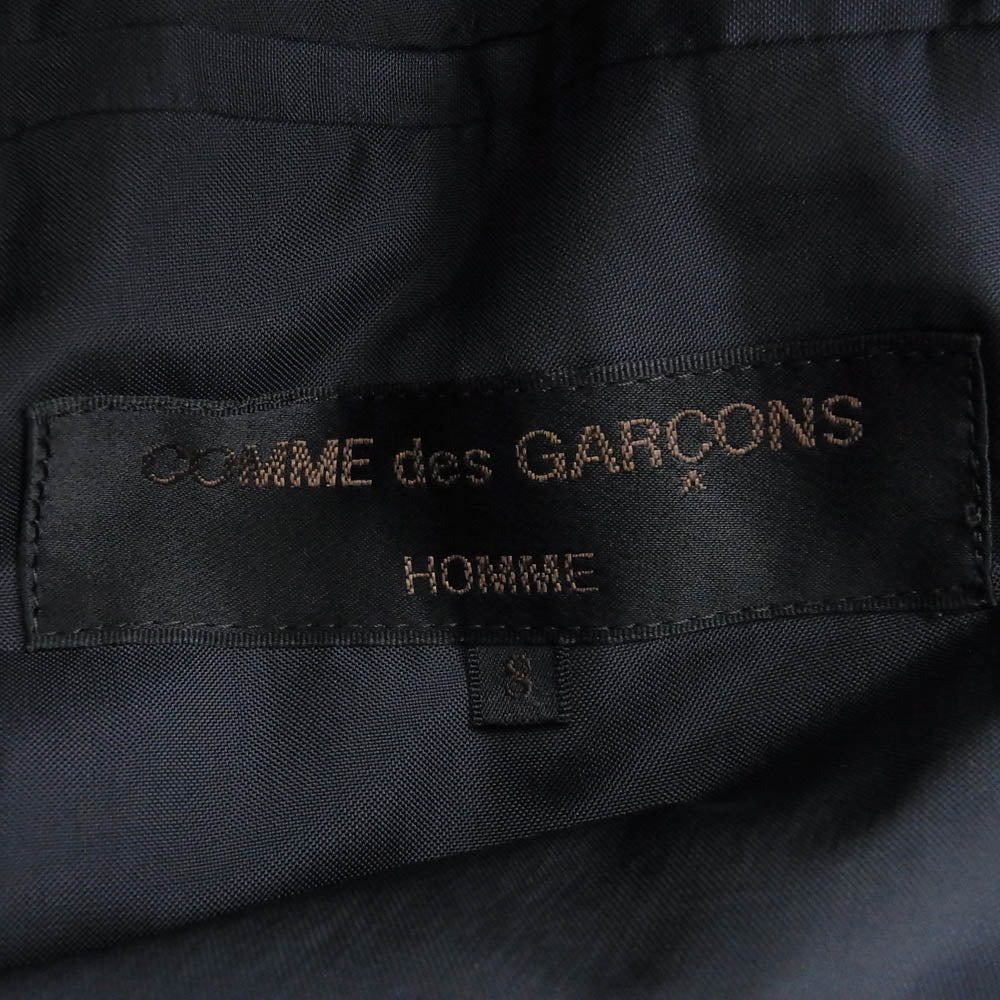 COMME des GARCONS HOMME コムデギャルソンオム AD1989 HS-08003S ヴィンテージオム 80s archive ダブルブレスト 2タック チェック ジャケット スラックスパンツ スーツ セットアップ ブラック系 S【中古】