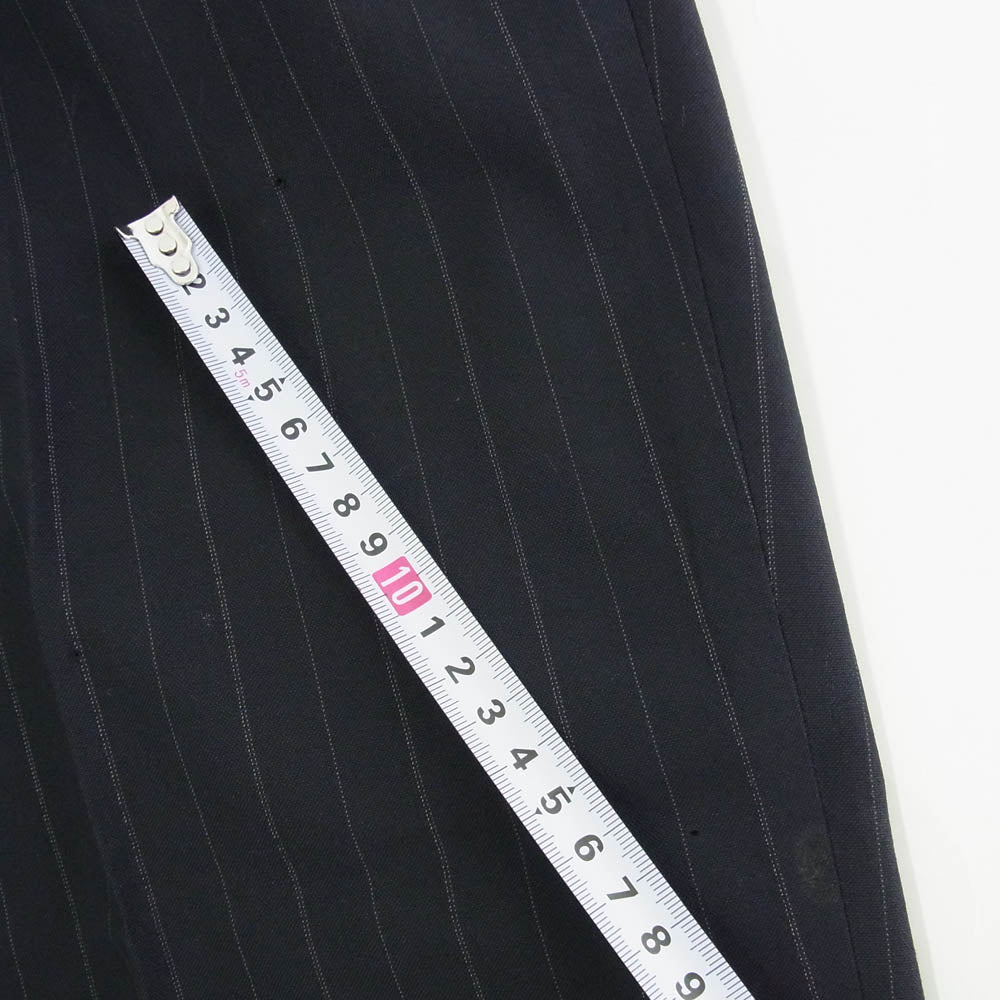 COMME des GARCONS HOMME コムデギャルソンオム AD1988 HS-11035S ヴィンテージオム 80s archive ダブルブレスト 2タック ストライプ ジャケット スラックスパンツ スーツ セットアップ ネイビー系 M【中古】