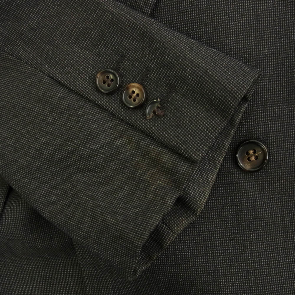 COMME des GARCONS HOMME コムデギャルソンオム HS-0511S 90s archive シングル 2タック ストライプ ジャケット スラックスパンツ スーツ セットアップ ブラウン系 上下：S【中古】