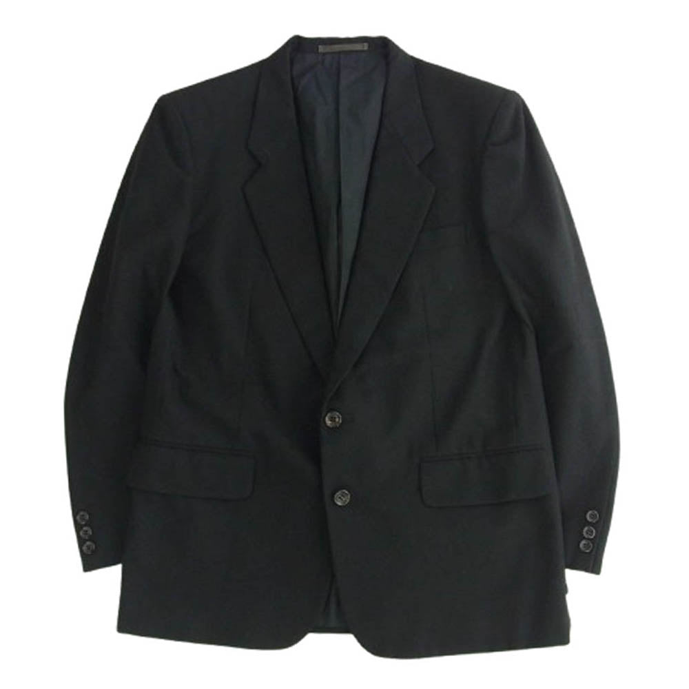 COMME des GARCONS HOMME コムデギャルソンオム HS-08022S 田中オム 90s archive 2つボタン シングル 2タック ジャケット スラックスパンツ スーツ セットアップ ブラック系 S【中古】