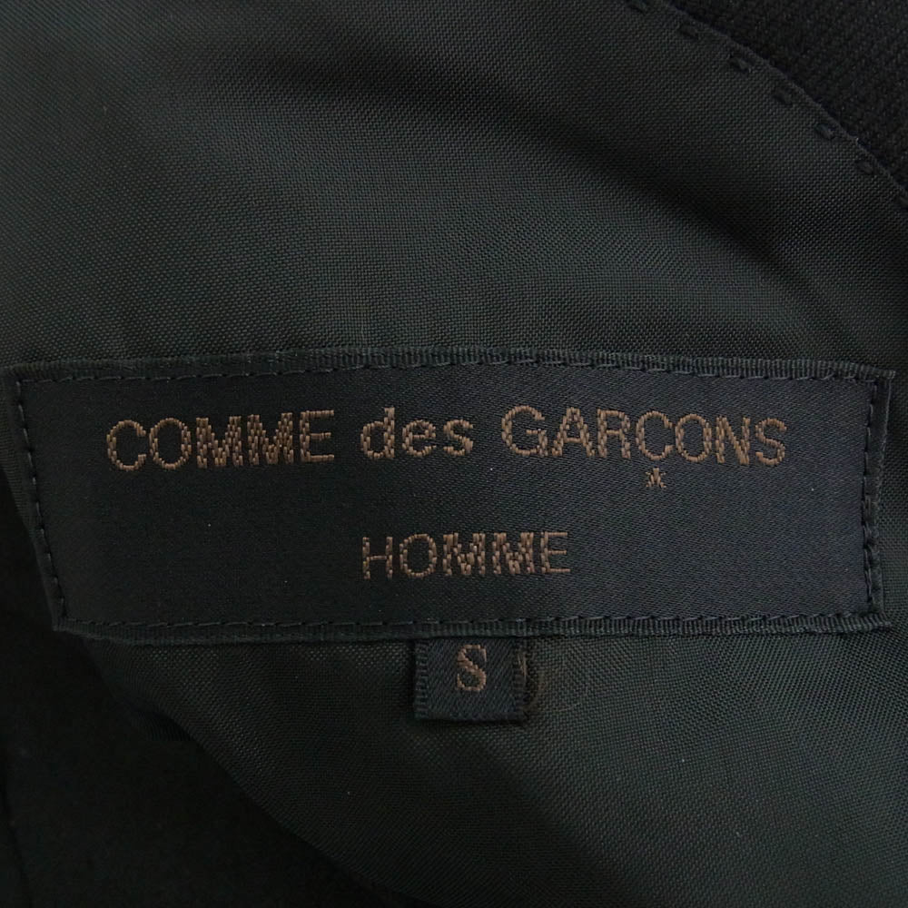 COMME des GARCONS HOMME コムデギャルソンオム HS-08022S 田中オム 90s archive 2つボタン シングル 2タック ジャケット スラックスパンツ スーツ セットアップ ブラック系 S【中古】