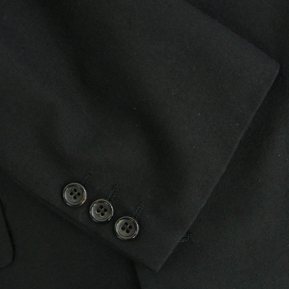 COMME des GARCONS HOMME コムデギャルソンオム HS-08022S 田中オム 90s archive 2つボタン シングル 2タック ジャケット スラックスパンツ スーツ セットアップ ブラック系 S【中古】