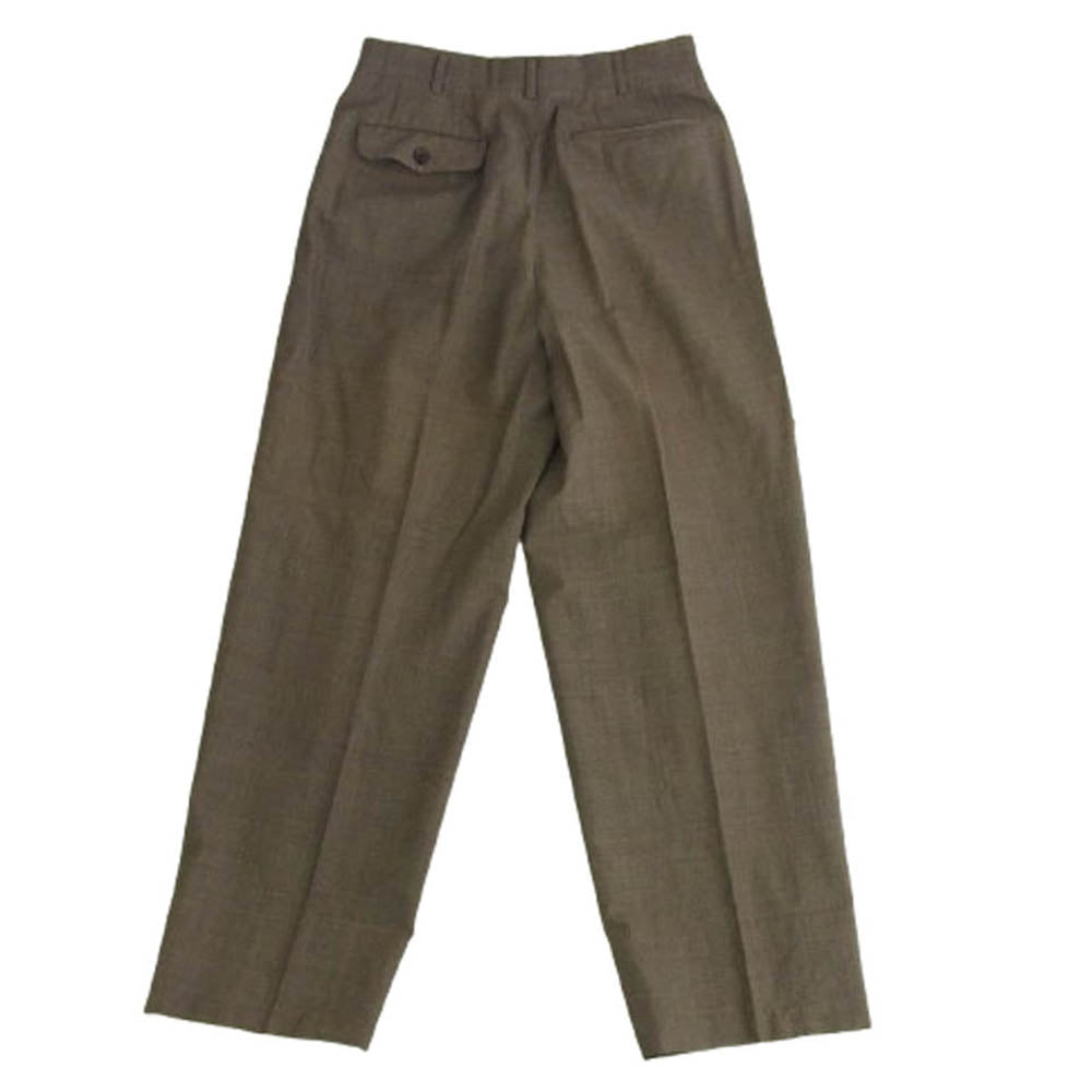 COMME des GARCONS HOMME コムデギャルソンオム AD1991 HS-75005M 田中オム 90s archive ダブルブレスト 2タック チェック ジャケット スラックスパンツスーツ セットアップ ブラウン系 M【中古】