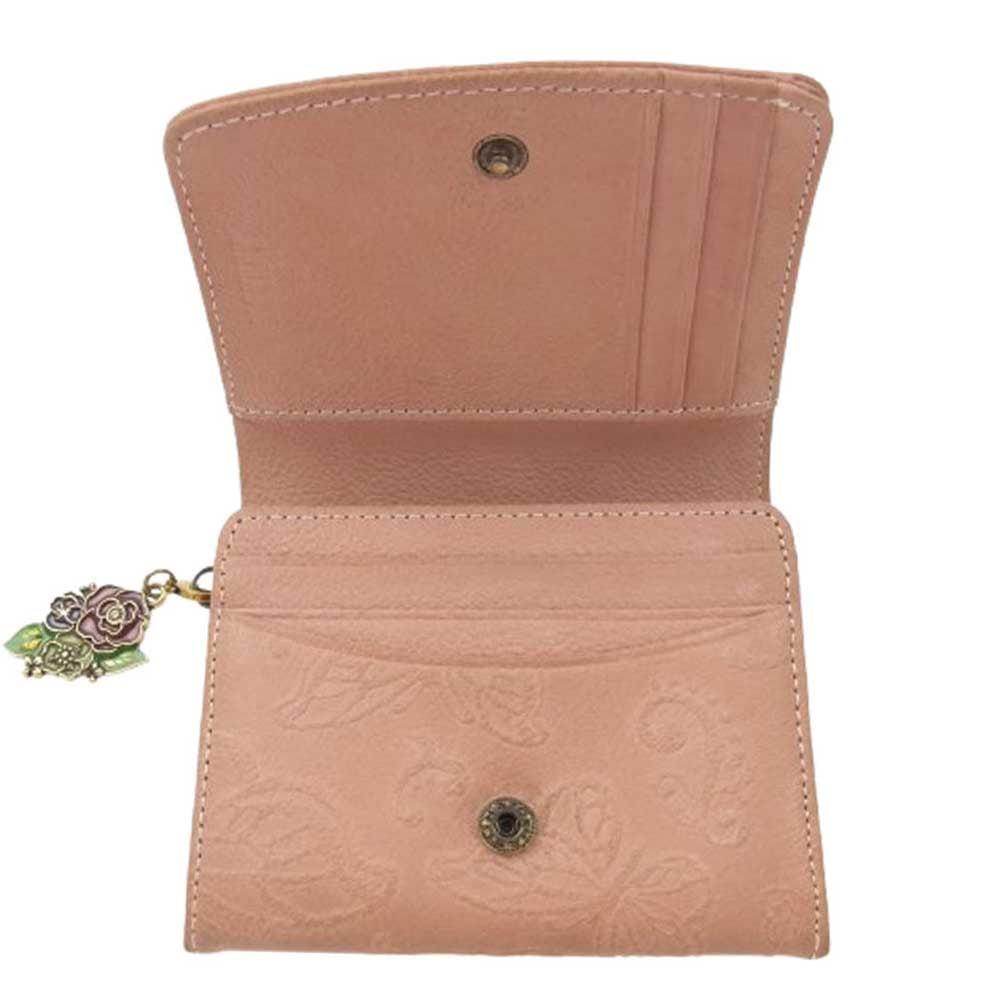 ANNA SUI アナスイ バタフライダンス 財布 二つ折り財布 ピンク系【中古】