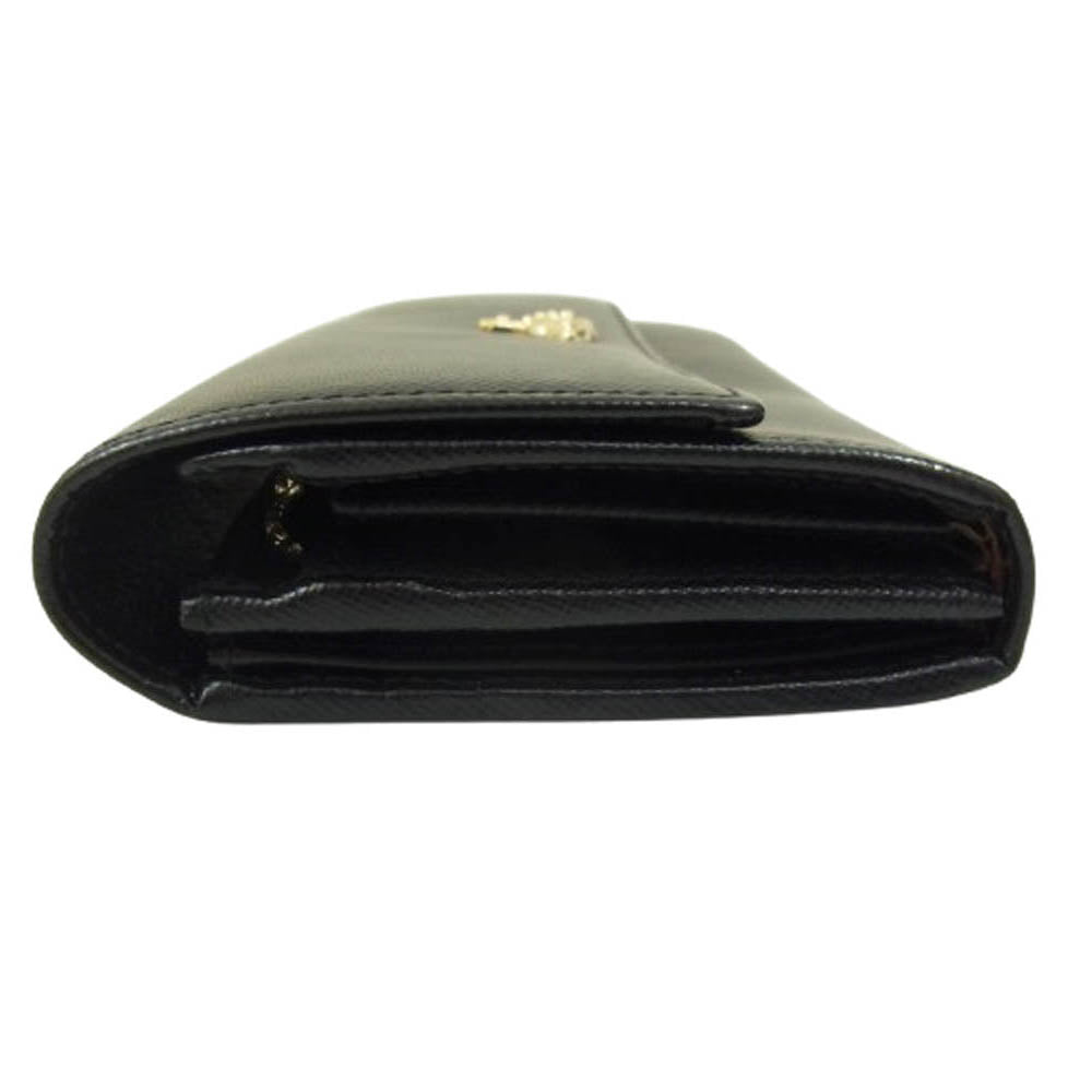 Vivienne Westwood ヴィヴィアンウエストウッド オーブ レザー 長財布 ブラック系【中古】