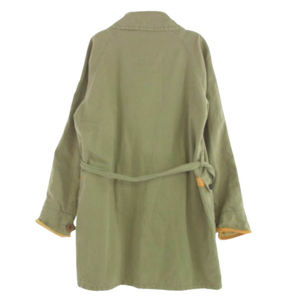 VISVIM ビズビム 14AW 114205013011 HENDEE TRENCH ヘリンボーン トレンチ コート カーキ系 3【中古】