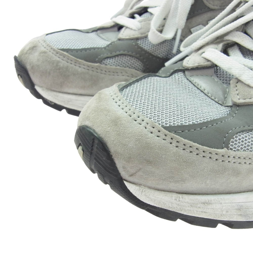 NEW BALANCE ニューバランス M992GR スエード ローカットスニーカー グレー系 26cm【中古】