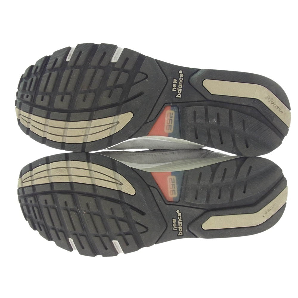NEW BALANCE ニューバランス M992GR スエード ローカットスニーカー グレー系 26cm【中古】