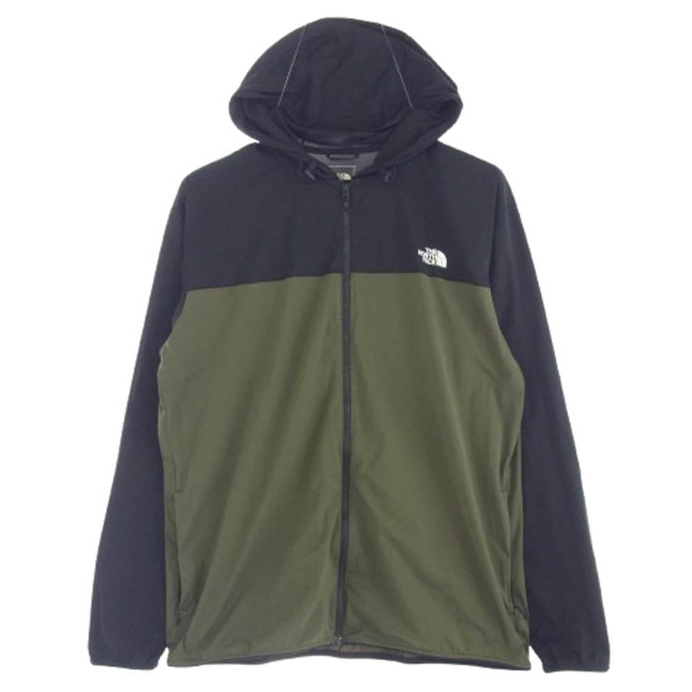 THE NORTH FACE ノースフェイス NP22230 Sunshade Full Zip Hoodie サンシェード フルジップ フーディジャケット ブラック系 カーキ系 L【中古】