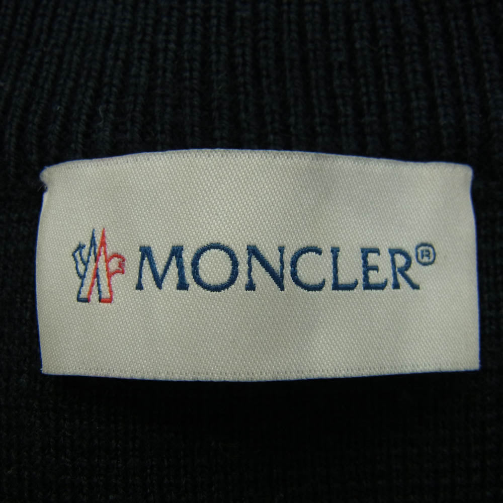 MONCLER モンクレール 19AW E20919422350 A9071 モンクレールジャパンタグ MAGLIONE TRICOT CARDIGAN ニット切替 ダウンジャケット ブラック系 M【中古】