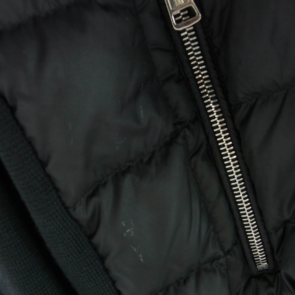MONCLER モンクレール 19AW E20919422350 A9071 モンクレールジャパンタグ MAGLIONE TRICOT CARDIGAN ニット切替 ダウンジャケット ブラック系 M【中古】