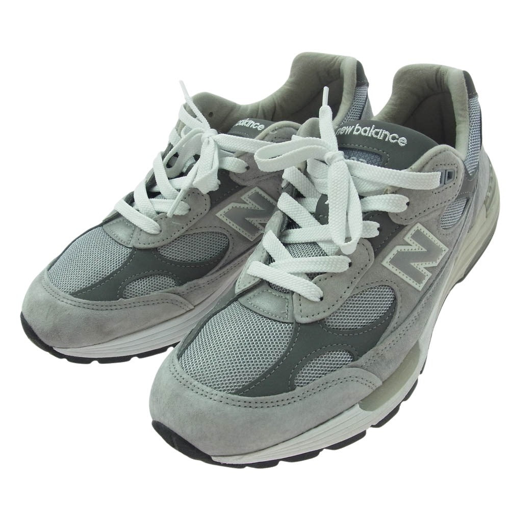 NEW BALANCE ニューバランス USA製 M992GR  スニーカー ランニングシューズ グレー系 28cm【中古】