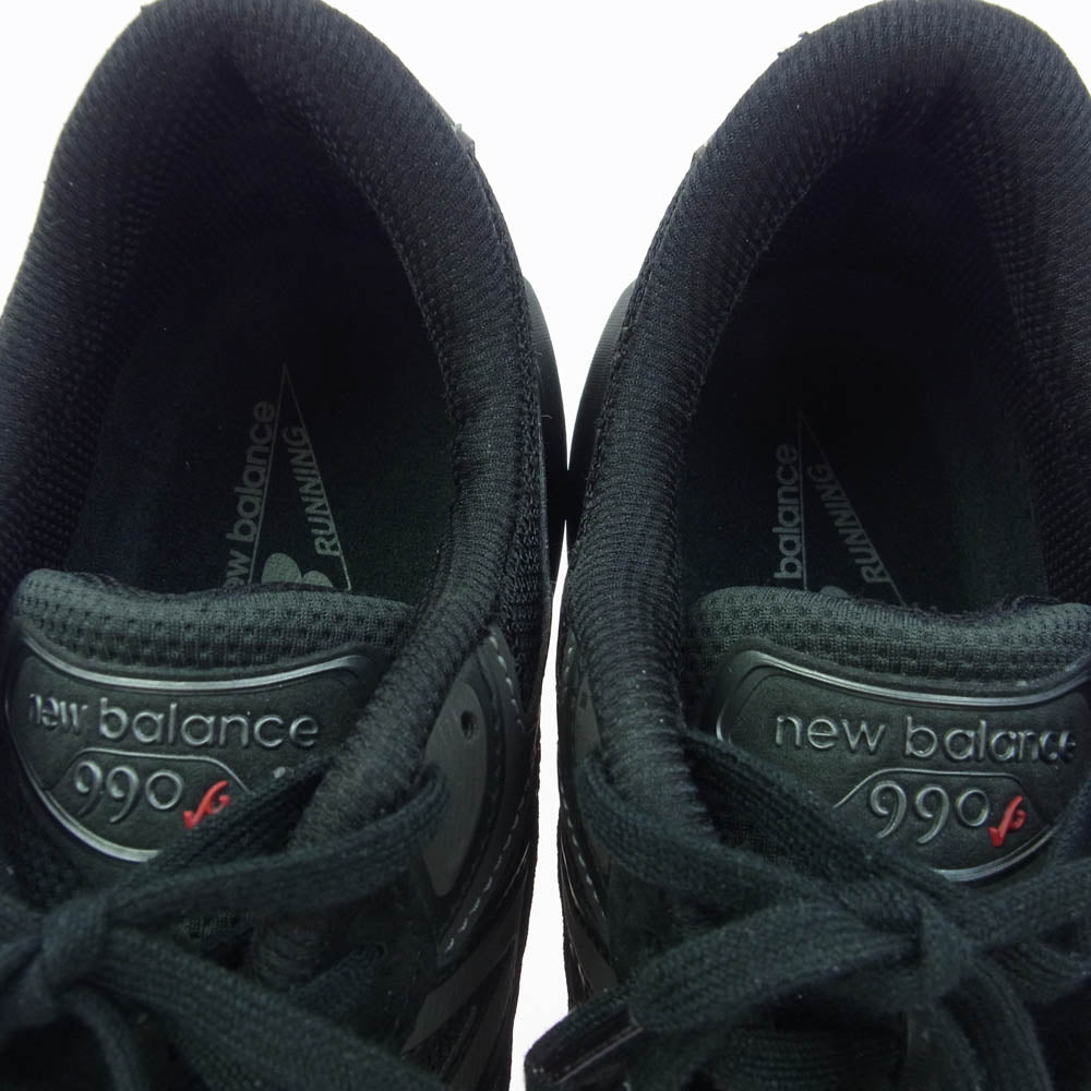 NEW BALANCE ニューバランス USA製 U990BB6 スニーカー ランニングシューズ ブラック系 28.5cm【中古】