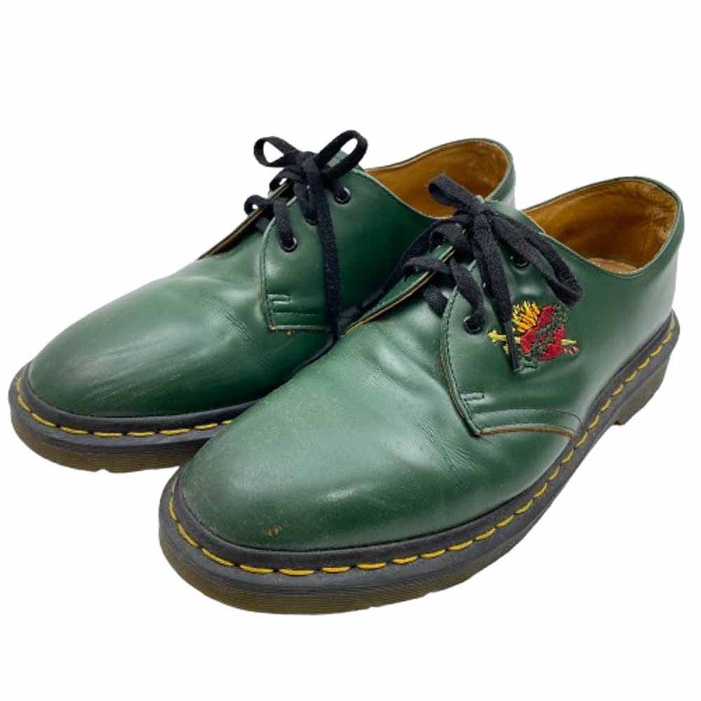 Supreme シュプリーム 1461 SH × Dr.Martens ドクターマーチン SACRED HEART 3ホール レザー シューズ グリーン系 41【中古】