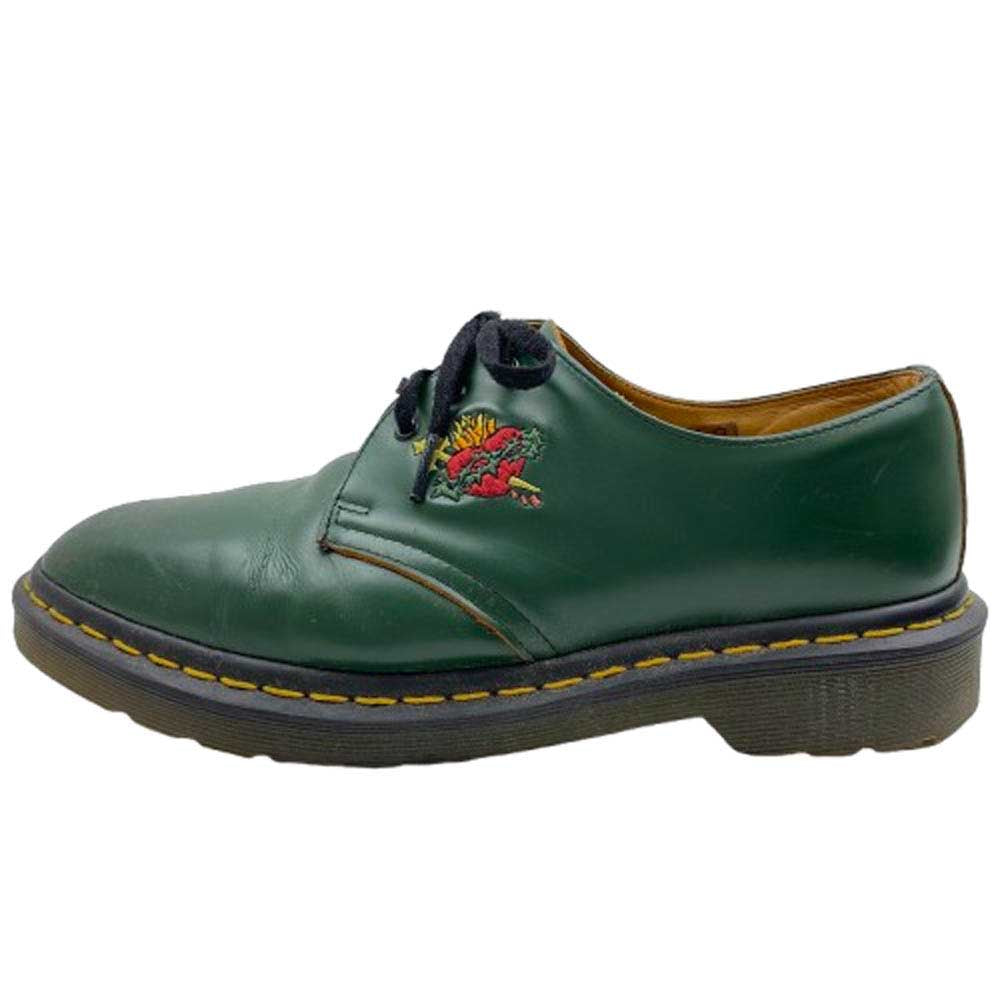 Supreme シュプリーム 1461 SH × Dr.Martens ドクターマーチン SACRED HEART 3ホール レザー シューズ グリーン系 41【中古】