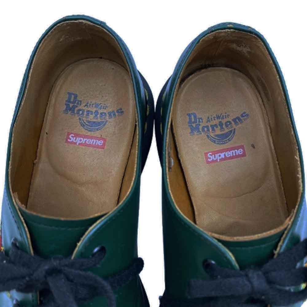 Supreme シュプリーム 1461 SH × Dr.Martens ドクターマーチン SACRED HEART 3ホール レザー シューズ グリーン系 41【中古】