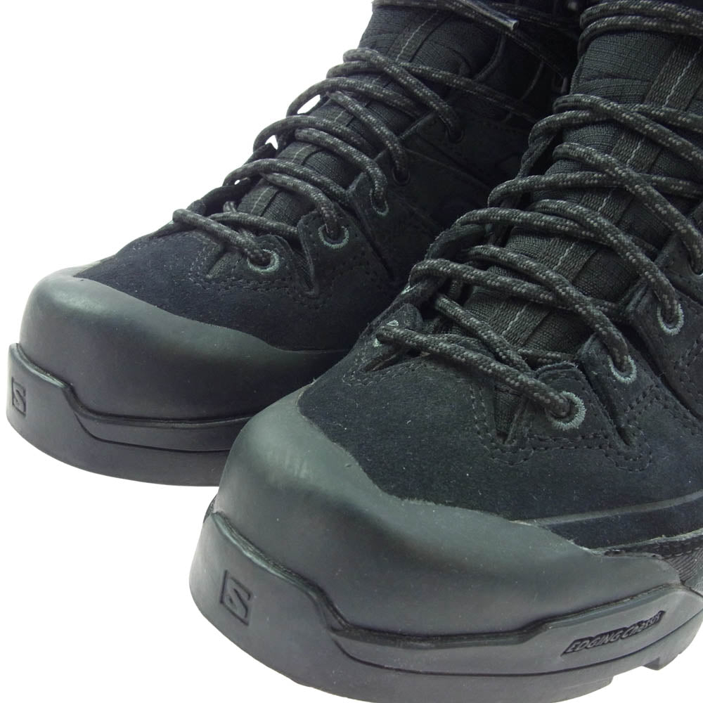 salomon サロモン 476387 X-ALP MID LEATHER GORE-TEX ミッド レザー ゴアッテックス ハイカット スニーカー ブラック系 26.5cm【中古】