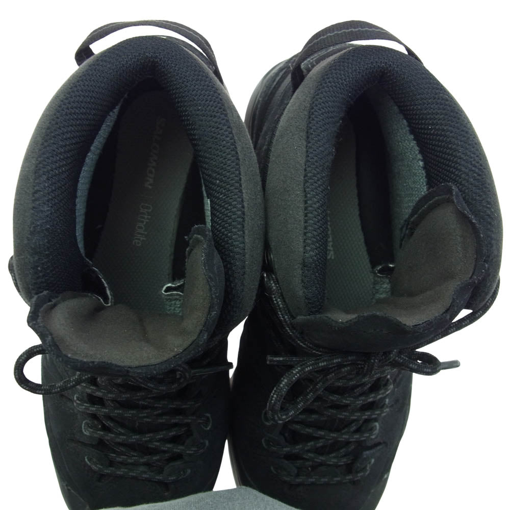 salomon サロモン 476387 X-ALP MID LEATHER GORE-TEX ミッド レザー ゴアッテックス ハイカット スニーカー ブラック系 26.5cm【中古】