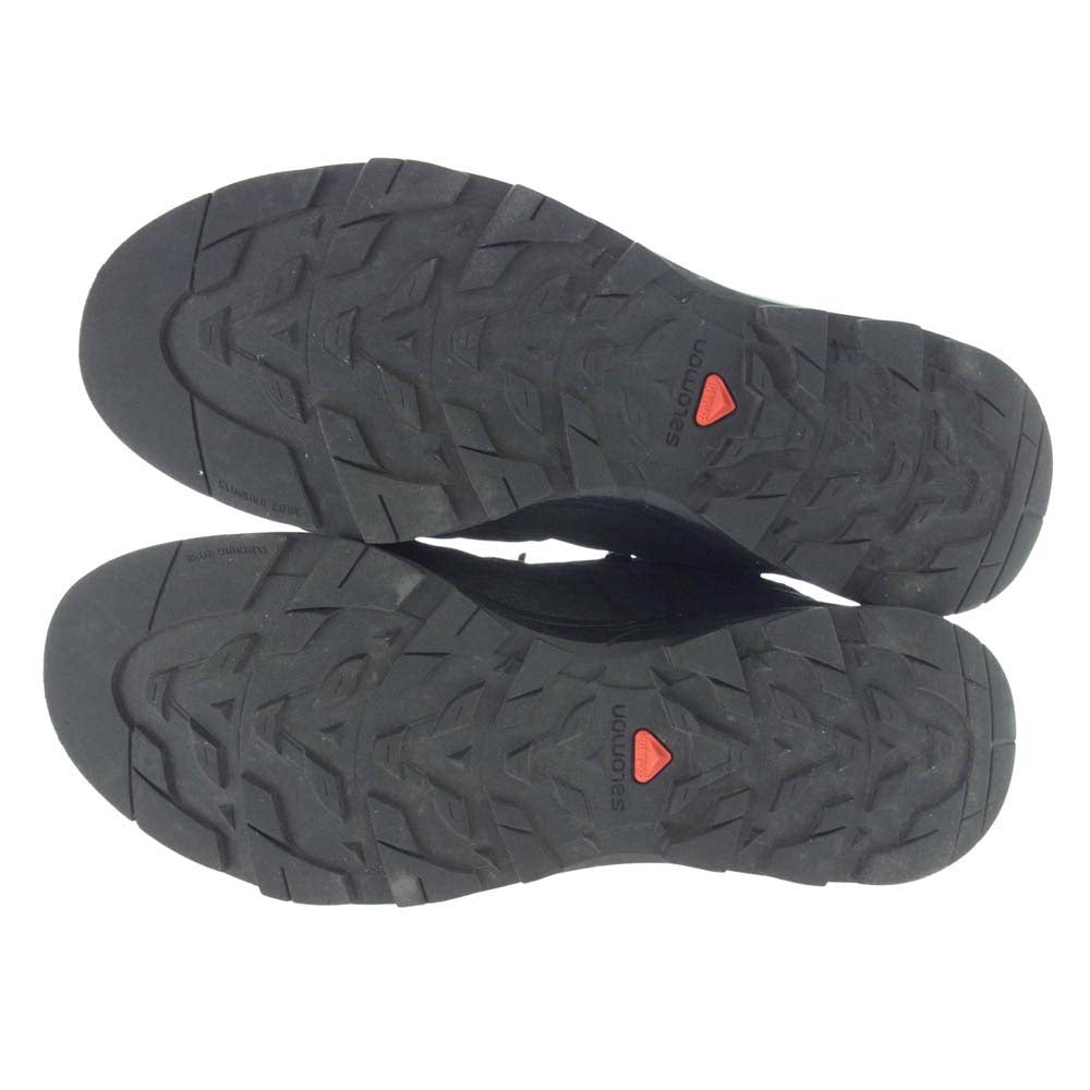 salomon サロモン 476387 X-ALP MID LEATHER GORE-TEX ミッド レザー ゴアッテックス ハイカット スニーカー ブラック系 26.5cm【中古】