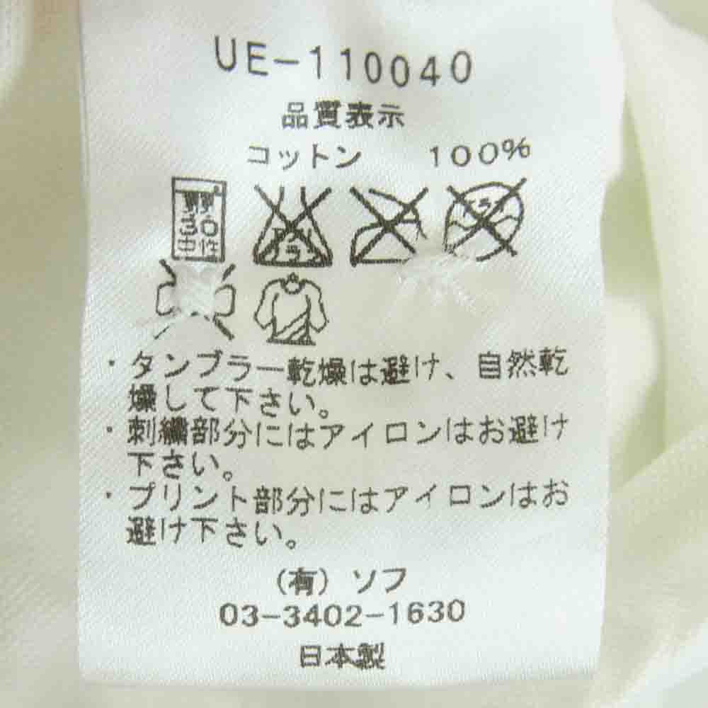 uniform experiment ユニフォームエクスペリメント UE-110040 WHITE LINE ホワイトライン スター総柄 長袖 シャツ ホワイト系 3【中古】