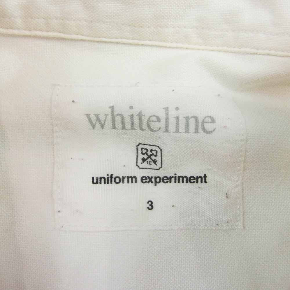 uniform experiment ユニフォームエクスペリメント UE-140082 WHITE LINE ホワイトライン COLOR CHART BORDER B.D. SHIRT カラーチャート ボーダー シャツ ホワイト系 3【中古】