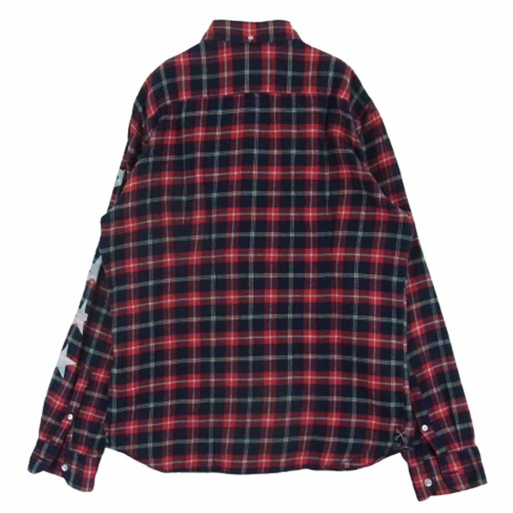 uniform experiment ユニフォームエクスペリメント UE-123047 チェック ネルシャツ 長袖 シャツ レッド系 3【中古】