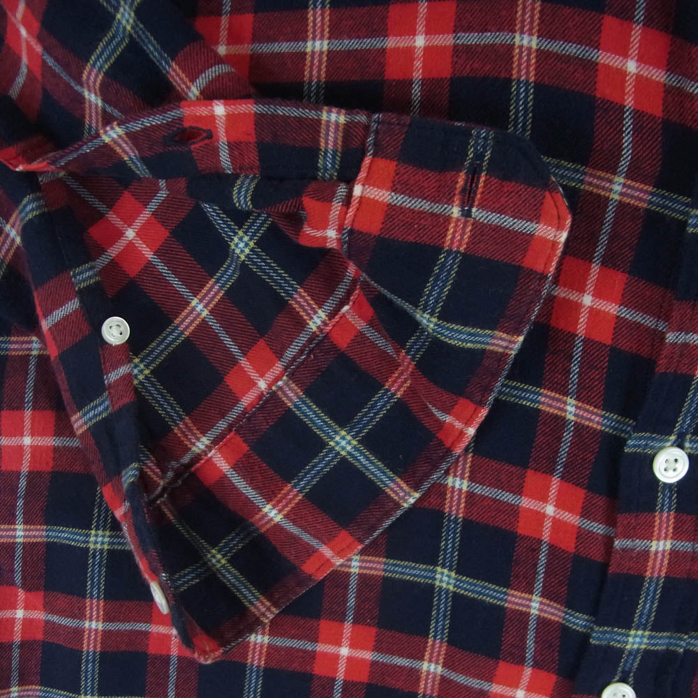 uniform experiment ユニフォームエクスペリメント UE-123047 チェック ネルシャツ 長袖 シャツ レッド系 3【中古】