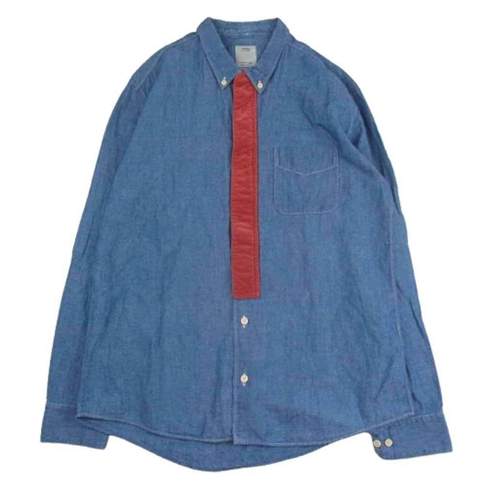 VISVIM ビズビム 13SS 0113205007012 CRAVAT SHIRT CHAMBRAY シャンブレー 長袖 デニム シャツ インディゴブルー系 3【中古】