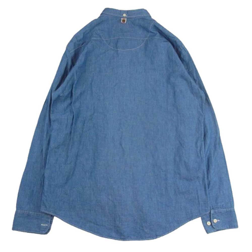 VISVIM ビズビム 13SS 0113205007012 CRAVAT SHIRT CHAMBRAY シャンブレー 長袖 デニム シャツ インディゴブルー系 3【中古】