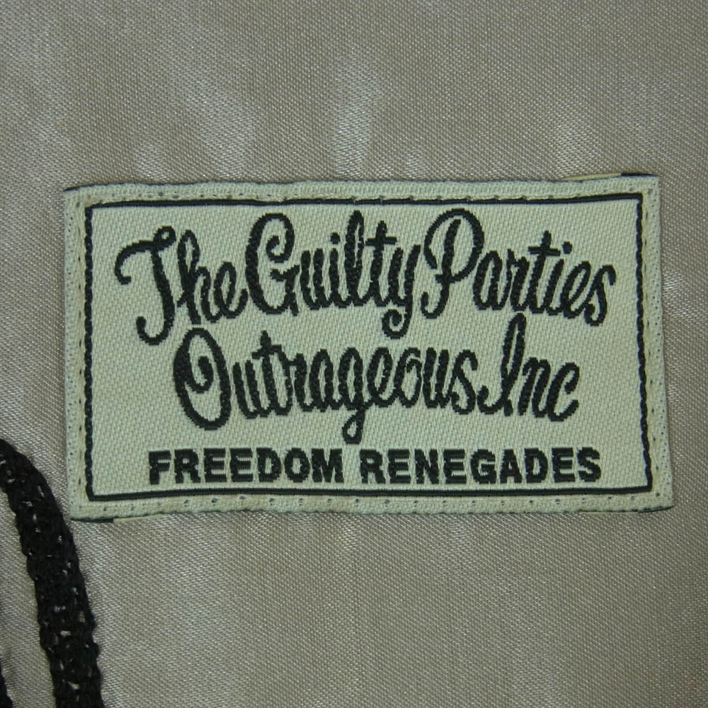 WACKO MARIA ワコマリア 10AW 10AW-SHI-08 ロゴ 刺繍 レーヨン 長袖 チェック シャツ パープル系 ブラック系 グレー系 L【中古】