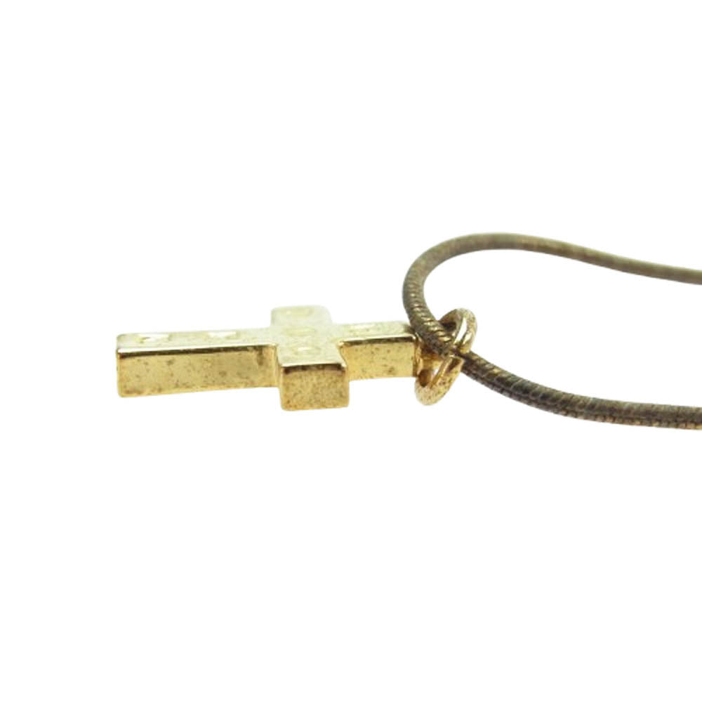 ROTTWEILER ロットワイラー DOG HOPE クロス ネックレス ゴールド系【中古】