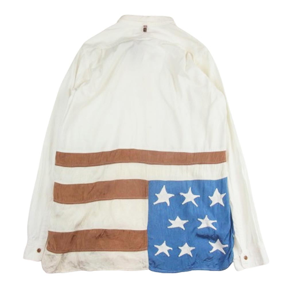 VISVIM ビズビム 15SS 0115105011024 LONG RIDER STARS SHIRT ロングライダー スター 長袖 シャツ ホワイト系 3【中古】