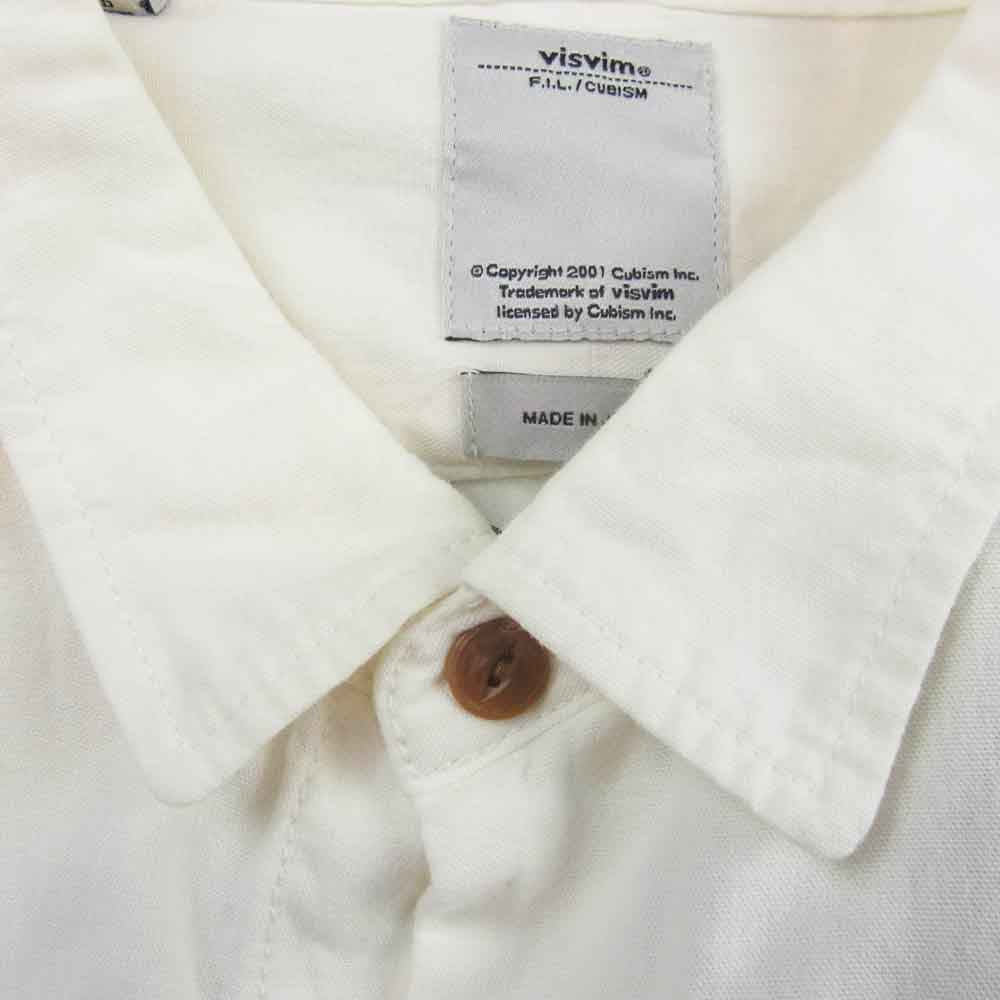 VISVIM ビズビム 15SS 0115105011024 LONG RIDER STARS SHIRT ロングライダー スター 長袖 シャツ ホワイト系 3【中古】
