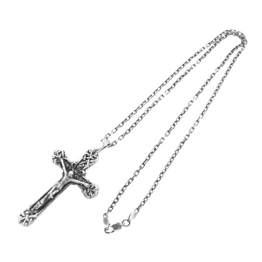 WACKO MARIA ワコマリア ロザリオ 十字架 クロス ネックレス シルバー系【中古】