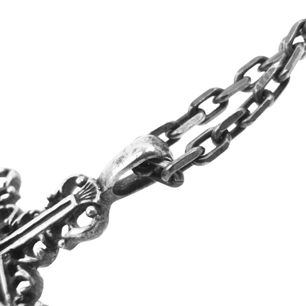 WACKO MARIA ワコマリア 初期 ロザリオ 十字架 クロス ネックレス シルバー系【中古】