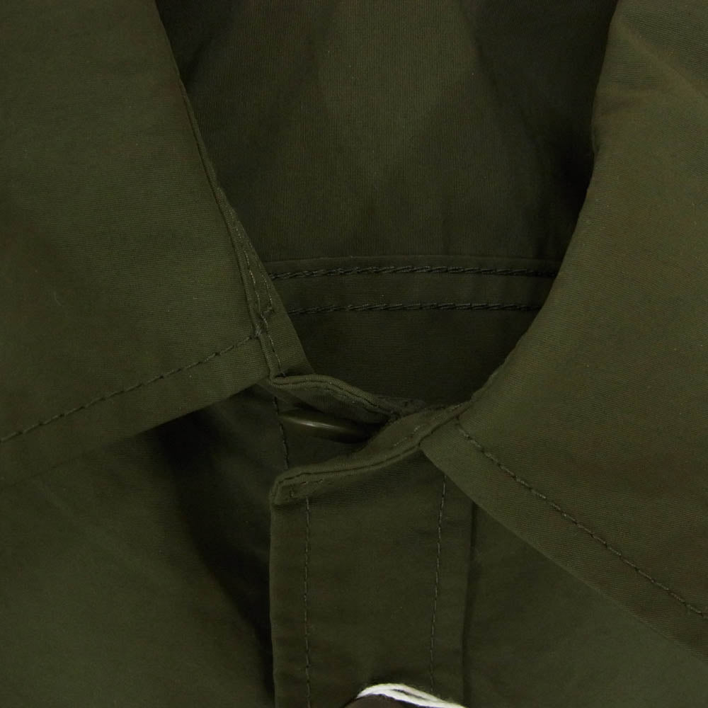COMME des GARCONS HOMME コムデギャルソンオム 25SS HO-B024-051-3-2 S/S SHIRT ナイロンタッサー 半袖 シャツ カーキ系 S【極上美品】【中古】