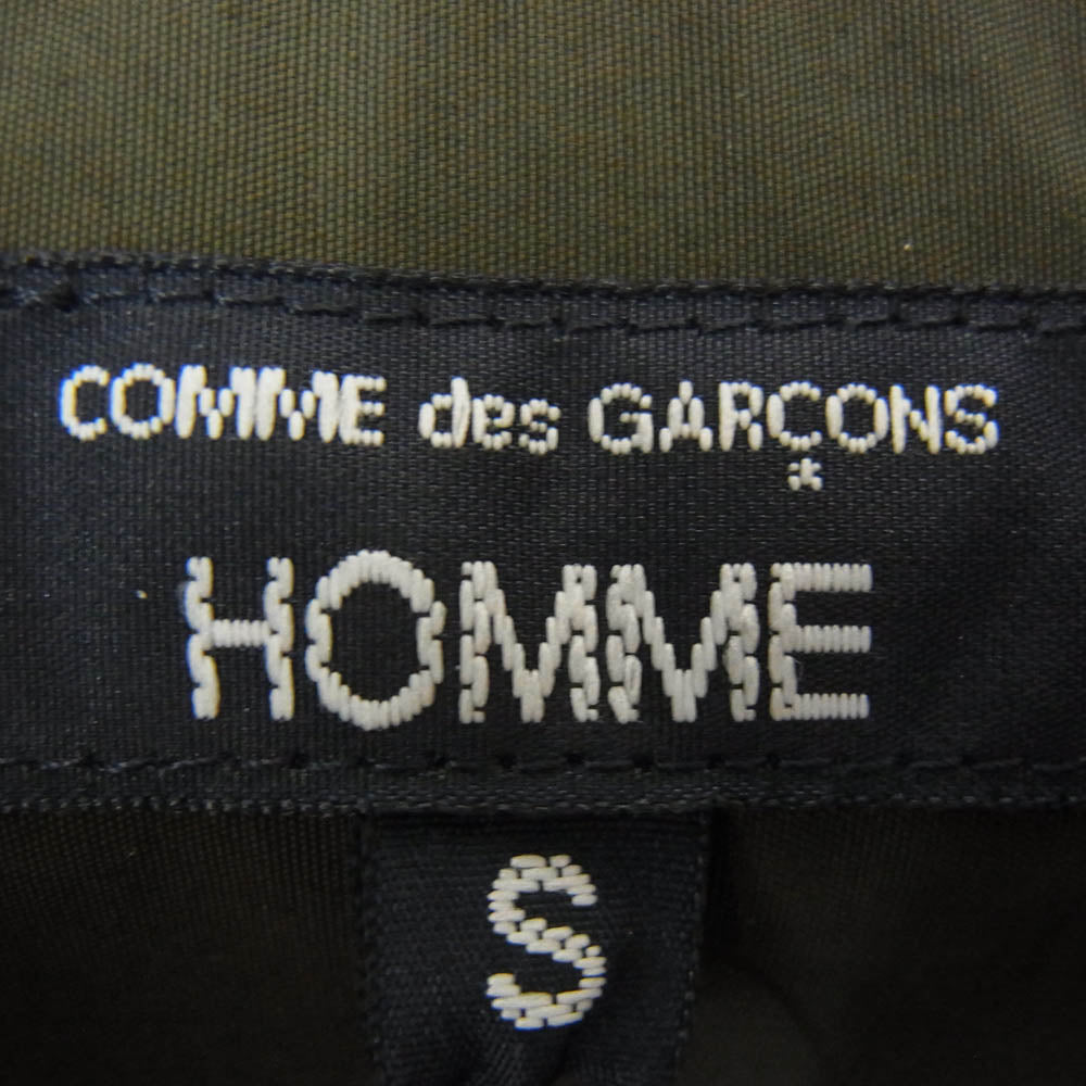 COMME des GARCONS HOMME コムデギャルソンオム 25SS HO-B024-051-3-2 S/S SHIRT ナイロンタッサー 半袖 シャツ カーキ系 S【極上美品】【中古】