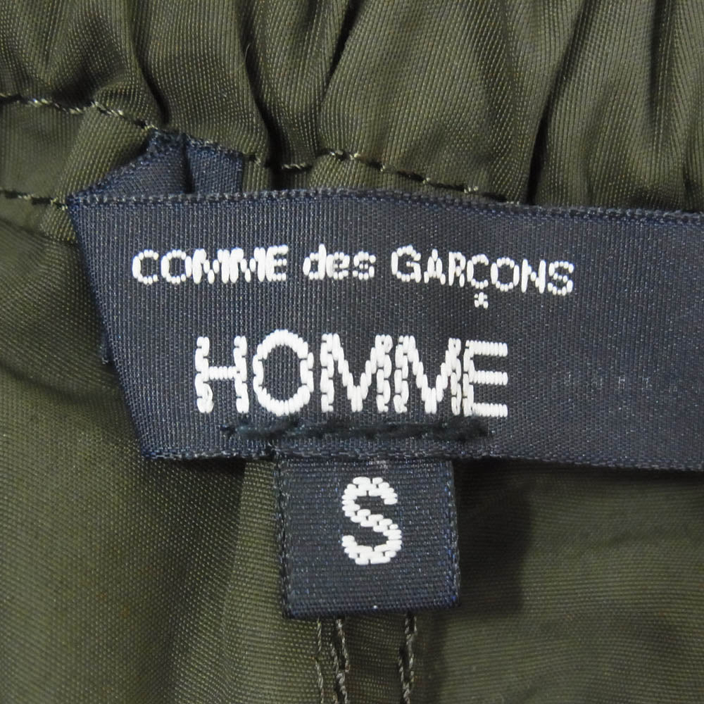 COMME des GARCONS HOMME コムデギャルソンオム HO-P029-051 SHORTS ナイロンタッサー ハーフパンツ ショーツ カーキ系 S【極上美品】【中古】