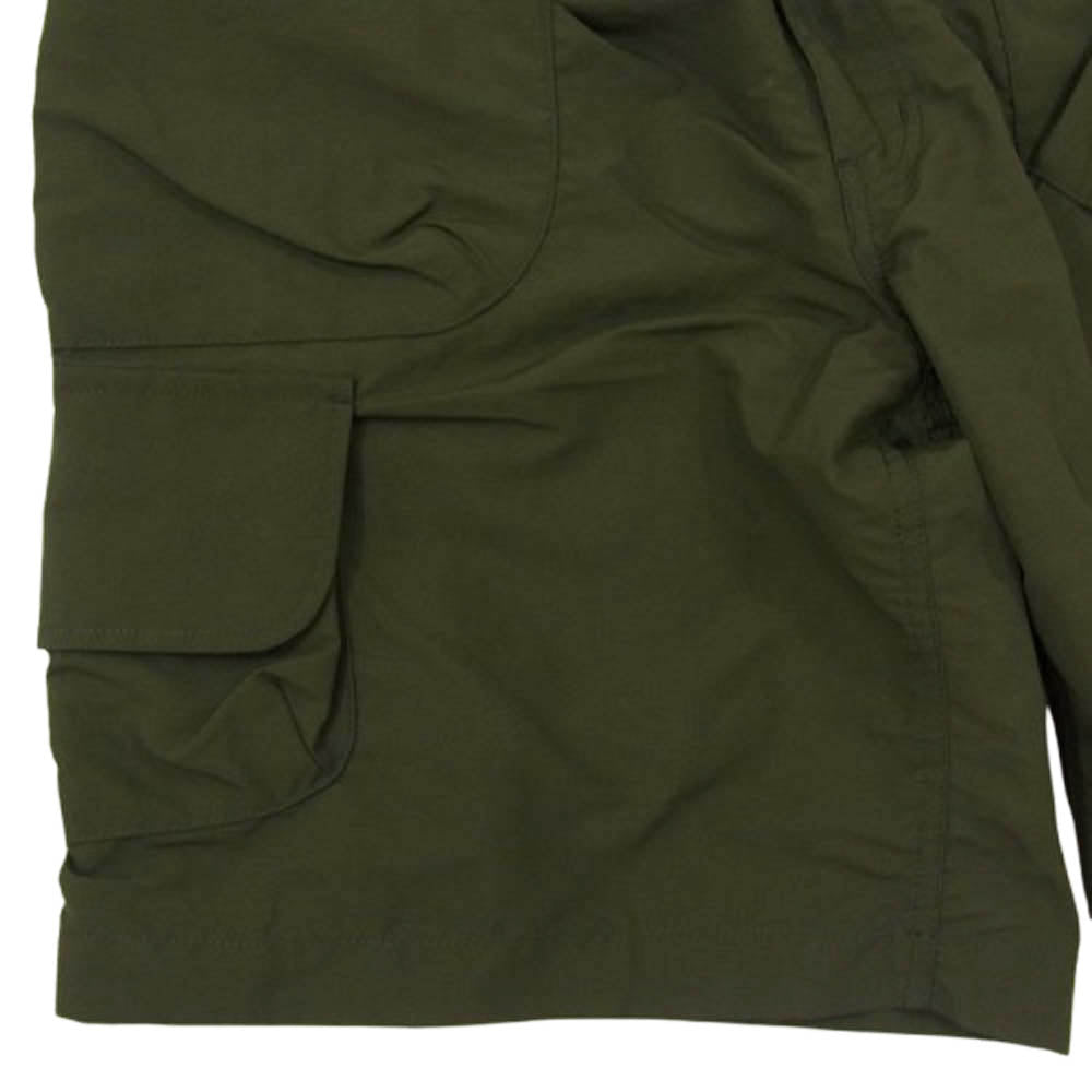 COMME des GARCONS HOMME コムデギャルソンオム HO-P029-051 SHORTS ナイロンタッサー ハーフパンツ ショーツ カーキ系 S【極上美品】【中古】