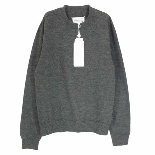 MAISON MARGIELA メゾンマルジェラ S50HL0021 M13062 ELBOW PATCH SWEATER エルボー パッチ セーター ニット グレー系 M【極上美品】【中古】