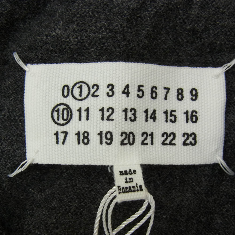 MAISON MARGIELA メゾンマルジェラ S50HL0021 M13062 ELBOW PATCH SWEATER エルボー パッチ セーター ニット グレー系 M【極上美品】【中古】