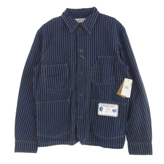 RRL ダブルアールエル 782959692001 MNRROTW16020169410 インディゴ ドット ストライプ ツイル ジャケット ネイビー系 L【極上美品】【中古】