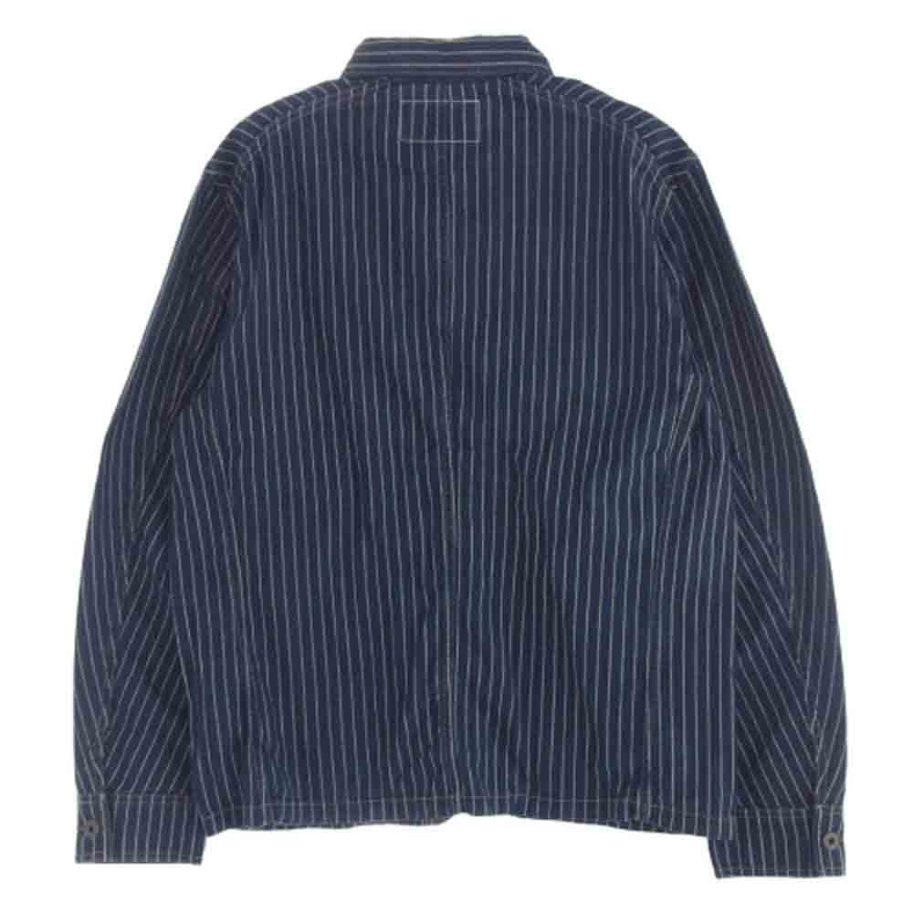 RRL ダブルアールエル 782959692001 MNRROTW16020169410 インディゴ ドット ストライプ ツイル ジャケット ネイビー系 L【極上美品】【中古】
