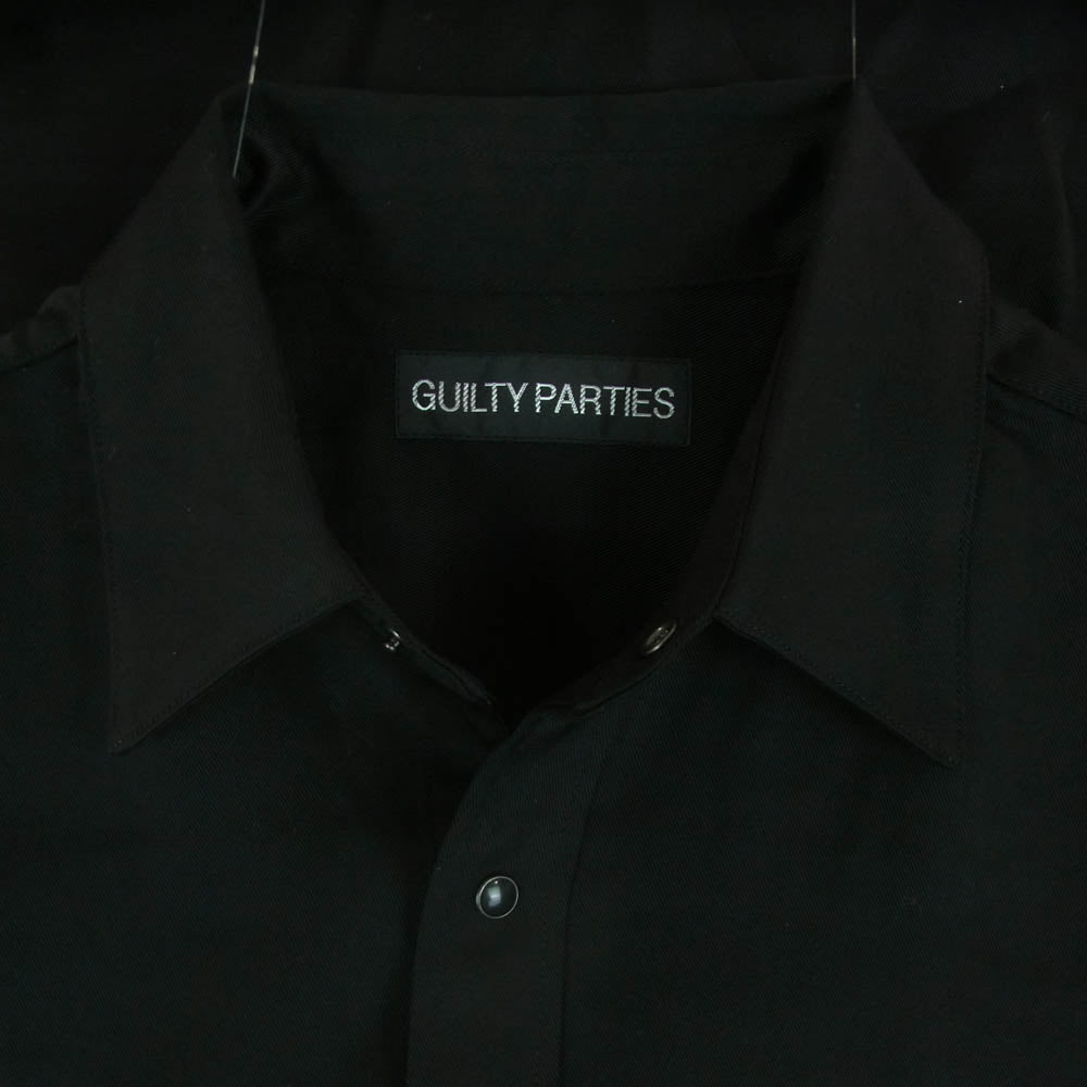 WACKO MARIA ワコマリア 24AW 24FW-WMS-WS03 WESTERN SHIRT L/S TYPE-3 リヨセル ウエスタン 長袖 シャツ ブラック系 M【美品】【中古】