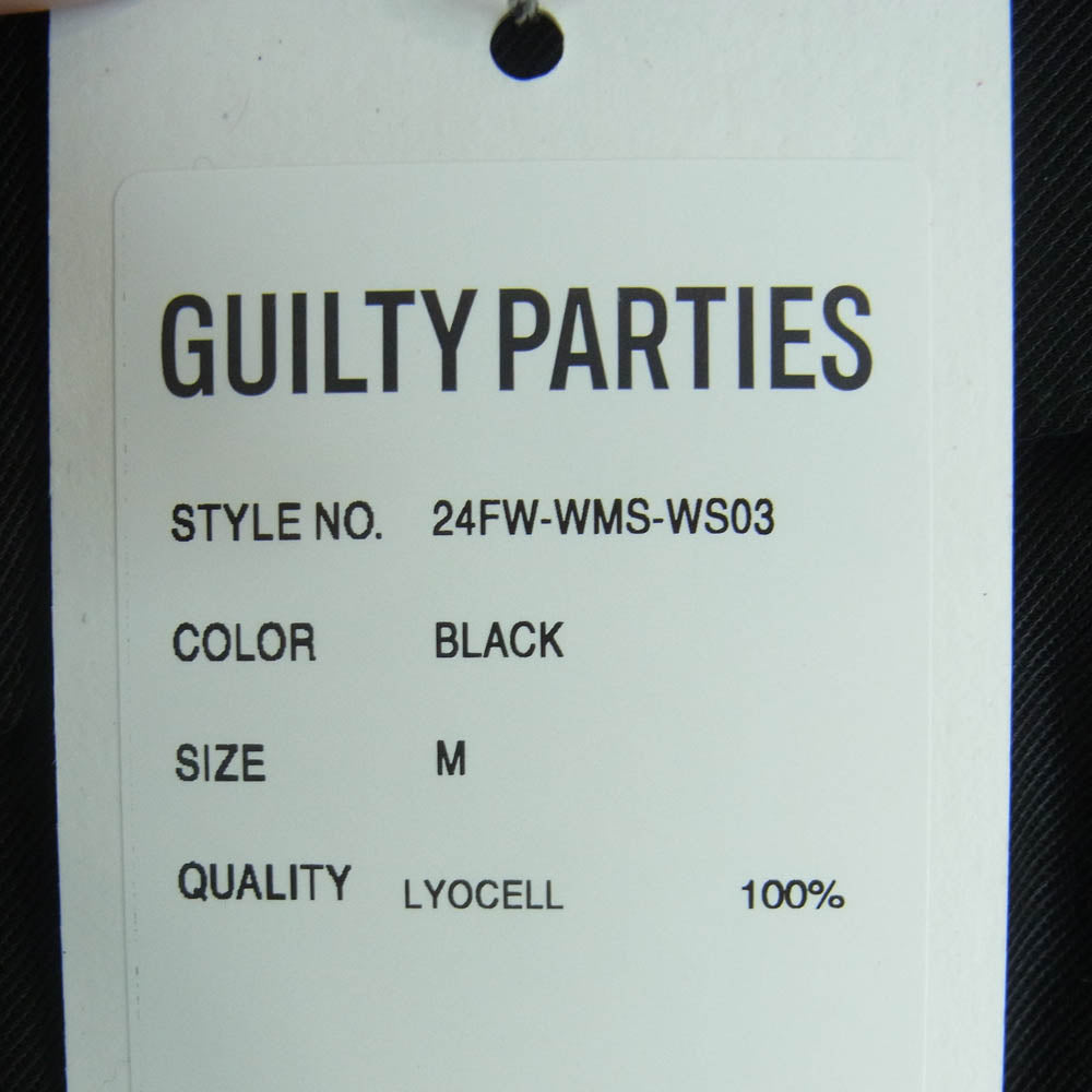 WACKO MARIA ワコマリア 24AW 24FW-WMS-WS03 WESTERN SHIRT L/S TYPE-3 リヨセル ウエスタン 長袖 シャツ ブラック系 M【美品】【中古】