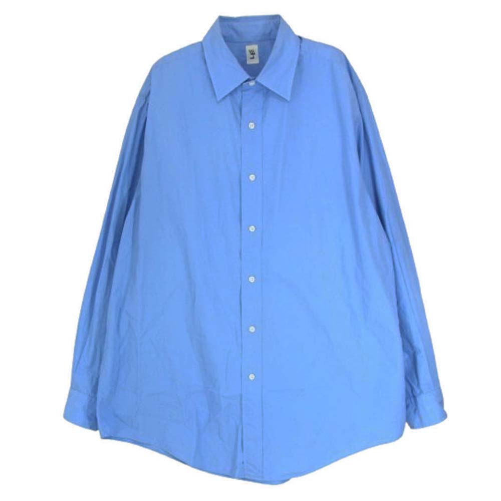 エルイー 21-050-053-2170-1-0 WIDE Reguler Shirts レギュラーカラー 長袖 シャツ ブルー系 3【中古】