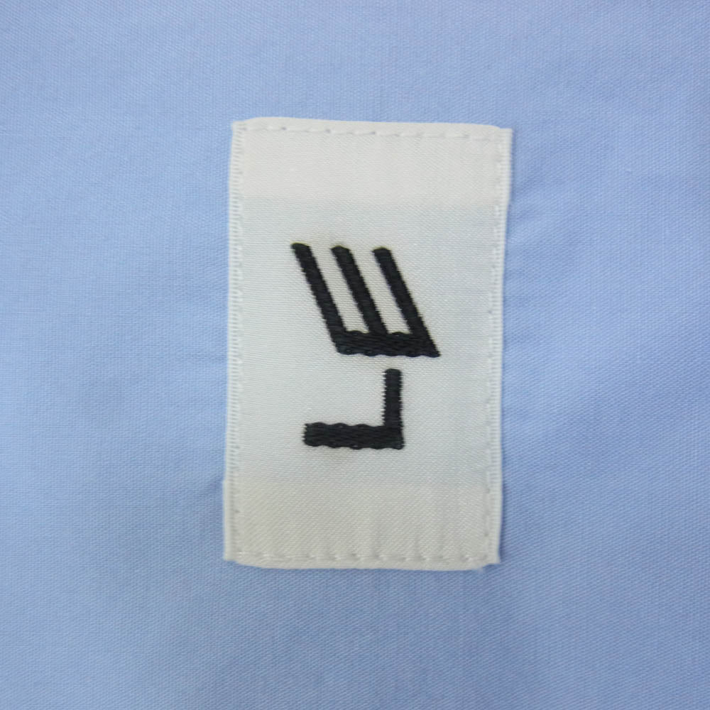 エルイー 22-050-053-2490-1-0 BAND Collar shirts バンド カラー 長袖 シャツ ブルー ライトブルー系 2【中古】