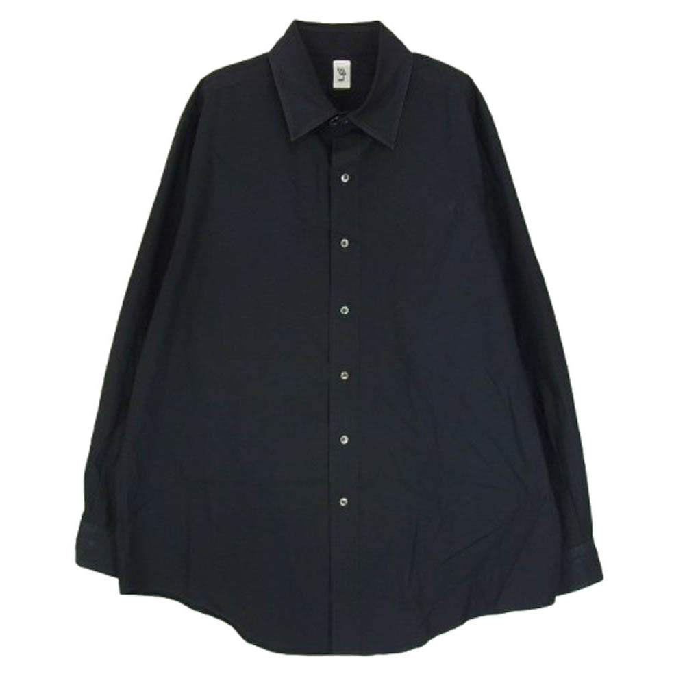 エルイー 20-050-053-2200-3-0 WIDE Reguler Shirts レギュラー カラー 長袖 シャツ ブラック系 2【中古】